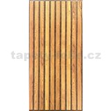 Samolepiace PVC 3D panely rozmer 60 x 30 cm, lamely hnedé