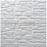 Samolepiace penové 3D panely rozmer 59 x 60 cm, ukladaný kameň biely II