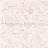 Papierové tapety na stenu IMPOL kvety ružové 3D