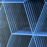 Vliesové tapety na stenu IMPOL geometrické obrazce metalicky modré