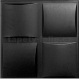 Stropné panely 3D XPS PLAID čierny rozmer 50 x 50 cm