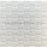 Stropné panely 3D XPS kocka biela rozmer 50 x 50 cm - POSLEDNÉ KUSY