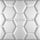 Stropné panely 3D XPS HEXAGON rozmer 50 x 50 cm