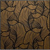 Stropné panely 3D XPS listy zlaté rozmer 50 x 50 cm