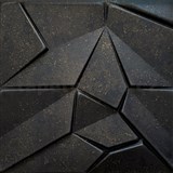 Stropné panely 3D XPS MERKUR beton čierno-zlatý rozmer 50 x 50 cm