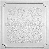 Stropné panely 3D EPS ANTIK S biely rozmer 50 x 50 cm