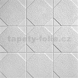 Stropné panely 3D EPS OKTA S biely rozmer 50 x 50 cm
