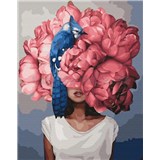 Maľovanie podľa čísel pivonky Amy Judd rozmer 40 x 50 cm