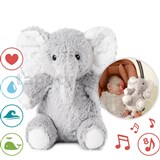 Plyšový slon malý s hracou skrinkou - 8 melodií, 45min., 17cm