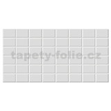 Obkladové panely 3D PVC rozmer 960 x 480 mm obklad biely 7,5 x 11,5 cm