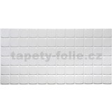 Obkladové panely 3D PVC rozmer 960 x 480 mm mozaika biela veľká