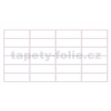 Obkladové panely 3D PVC rozmer 955 x 480 mm biely obklad, ružová škára