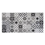 Obkladové panely 3D PVC rozmer 964 x 480 mm dlaždice čierno-biele velké
