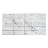 Obkladové panely 3D PVC rozmer 957 x 482 mm Travertin biely