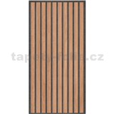Obkladové panely 3D PVC rozmer 280 x 600 mm lamely hnedé