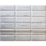 Obkladové panely 3D PVC rozmer 440 x 580 mm obklad krémový dekor Travertin