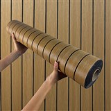 Samolepiace lamely na stenu na penovom podklade hnedé rozmer 280 x 60 cm