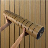 Samolepiace lamely na stenu na penovom podklade  hnedé rozmer 280 x 60 cm