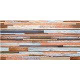Obkladové panely 3D PVC rozmer 957 x 480 mm, farebné drevo s patinou - POSLEDNÉ KUSY