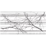 Obkladové panely 3D PVC rozmer 957 x 480 mm, vetve a pruhy sivo-biele s trblietkami - POSLEDNÉ KUSY