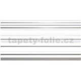 Obkladové panely 3D PVC rozmer 957 x 480 mm, pruhy sivo-biele s trblietkami - POSLEDNÉ KUSY