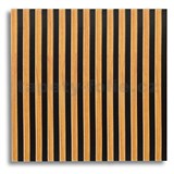 Samolepiace panely na stenu lamely na penovom podklade hnedé rozmer 66,5 x 66,5 cm