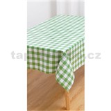 Obrus metráž zelená kocka