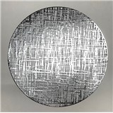 Vinylová dekoratívne prestieranie na stôl Metalic sieť strieborná 38 cm