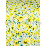 Obrus metráž vlčie maky žlté s motýľmi - POSLEDNÉ METRY