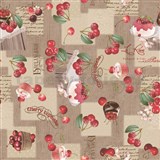 Obrus metráž Cherry cupcake -  POSLEDNÉ METRY