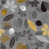 Obrus metráž škandinávsky štýl s listami