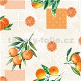 Obrus metráž pomaranče