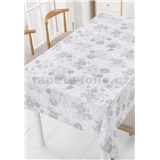 Obrusy návin 20 m x 140 cm vlčie maky sivé