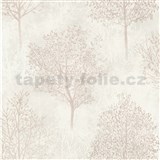 Vinylové tapety na stenu koruny stromov s trblietkami