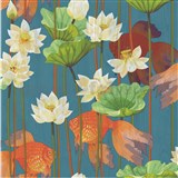 Vliesové tapety na stenu kvety s rybami