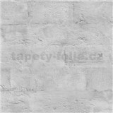 Vliesové tapety na stenu tehlová stena sivá