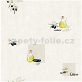 Vliesové tapety na stenu kuchynský motív - olivy