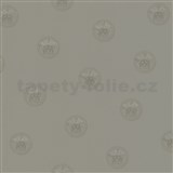 Luxusné vliesové  tapety na stenu Versace III hlava medúzy sivá