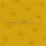 Luxusné vliesové  tapety na stenu Versace III hlava medúzy zlatá