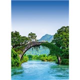 Vliesové fototapety most cez rieku rozmer 184 x 254 cm - POSLEDNÉ KUSY