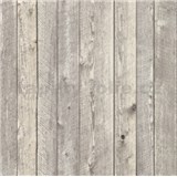 Vliesové tapety na stenu drevený obklad sivý - POSLEDNÉ KUSY